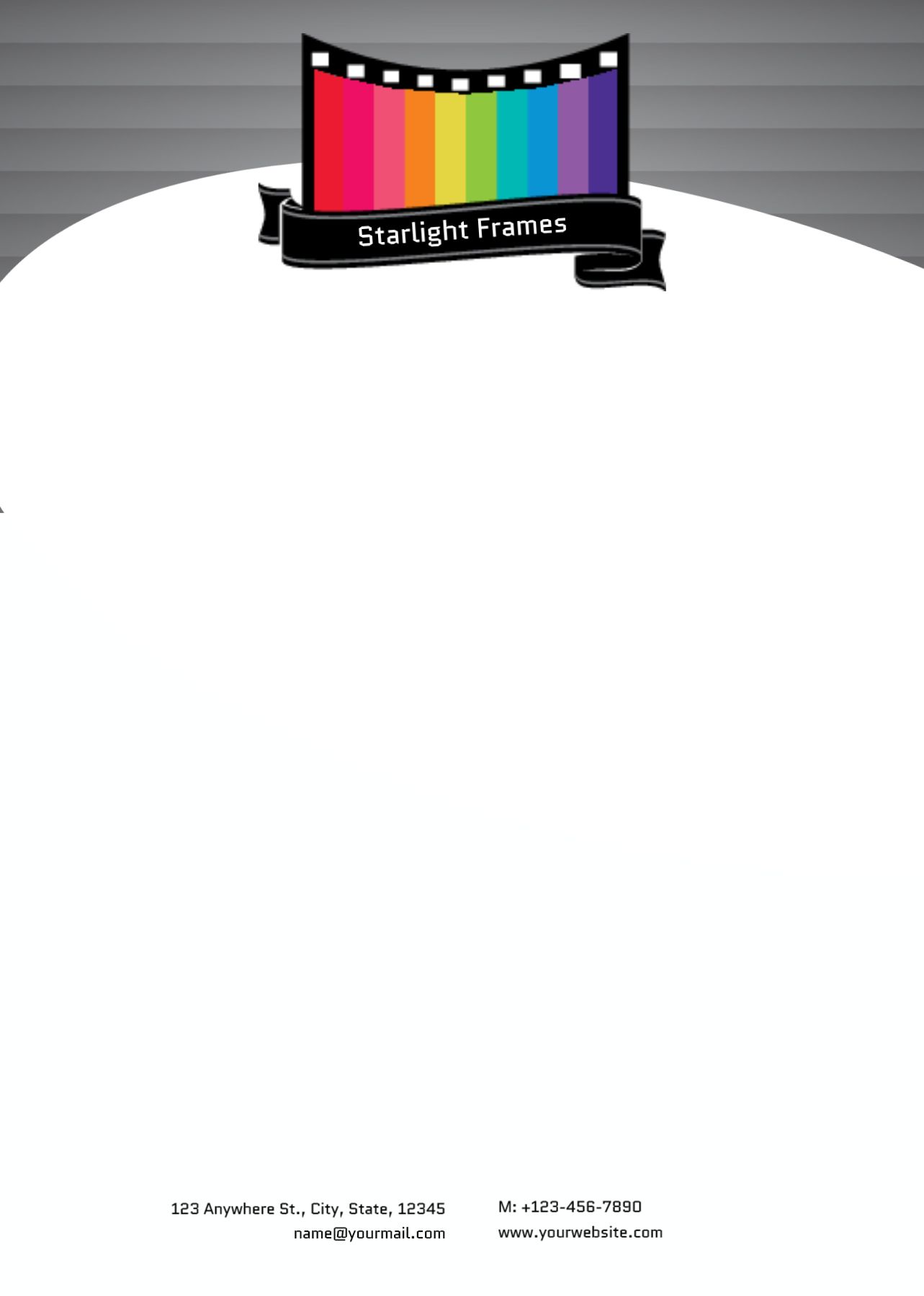 Arts And Photography Custom Letterhead Printing template preview 24