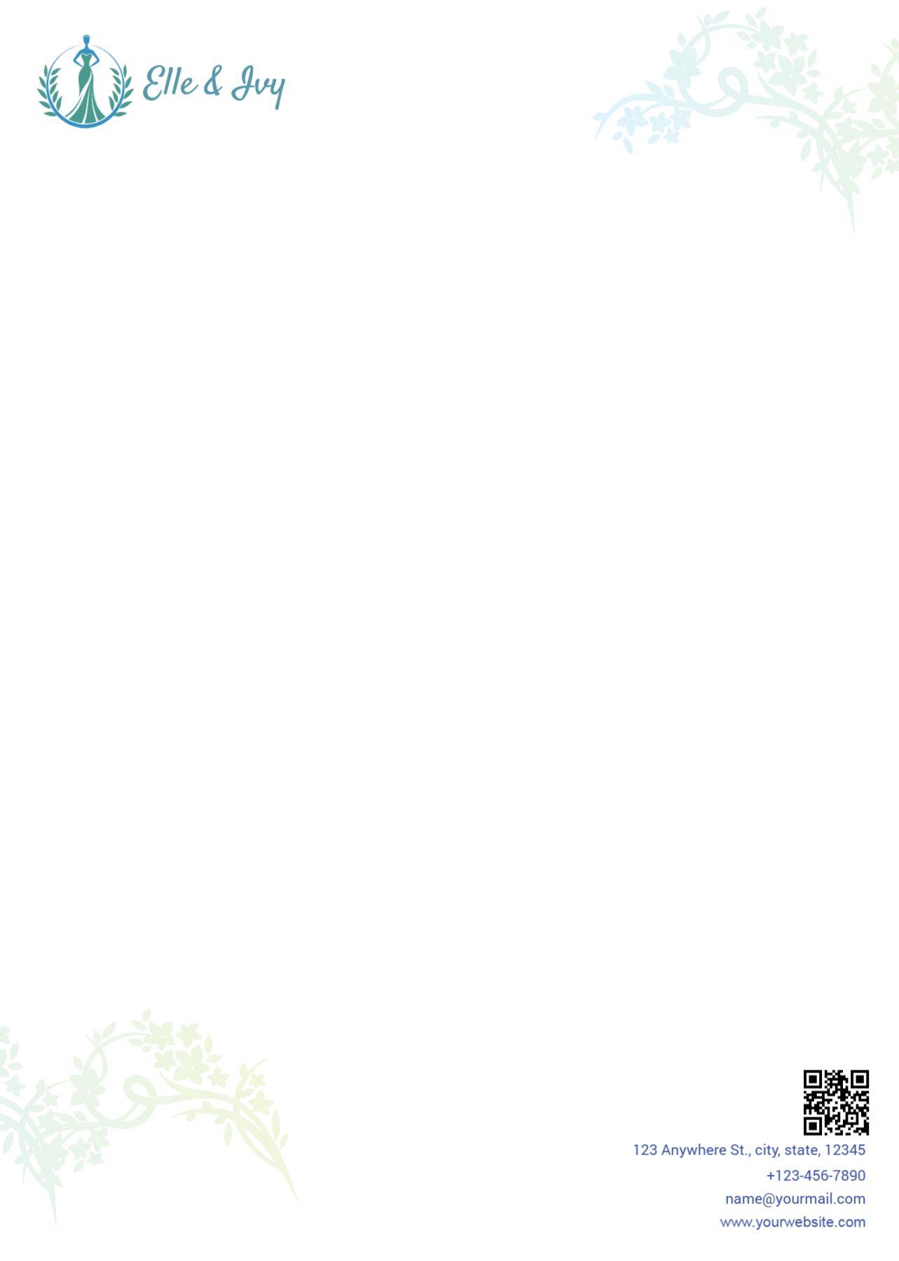 Fashion Custom Letterhead Printing template preview 19