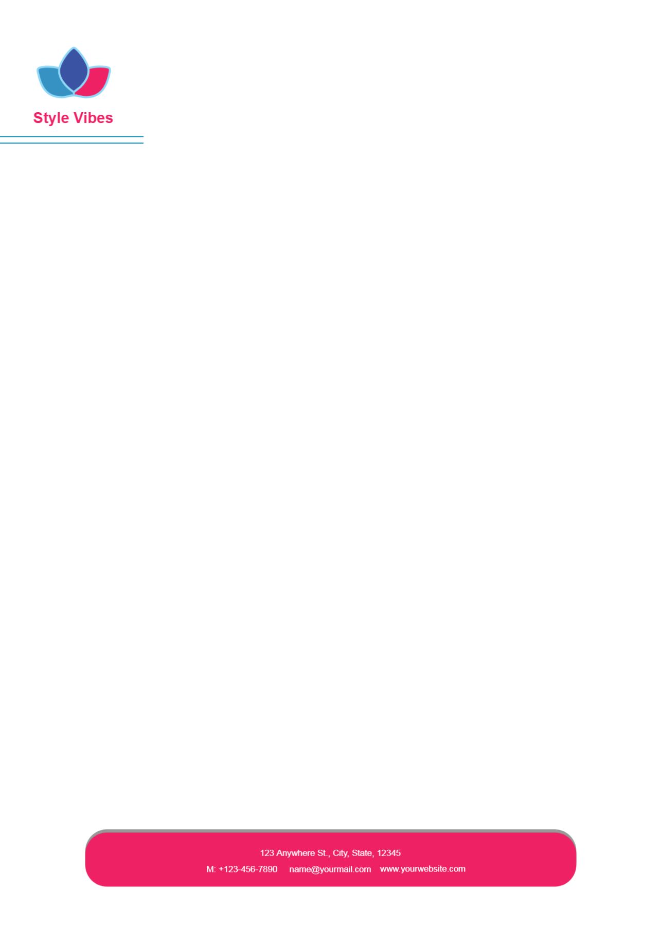 Fashion Custom Letterhead Printing template preview 28