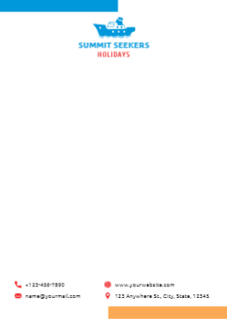 Holidays Custom Letterhead Printing template preview 5