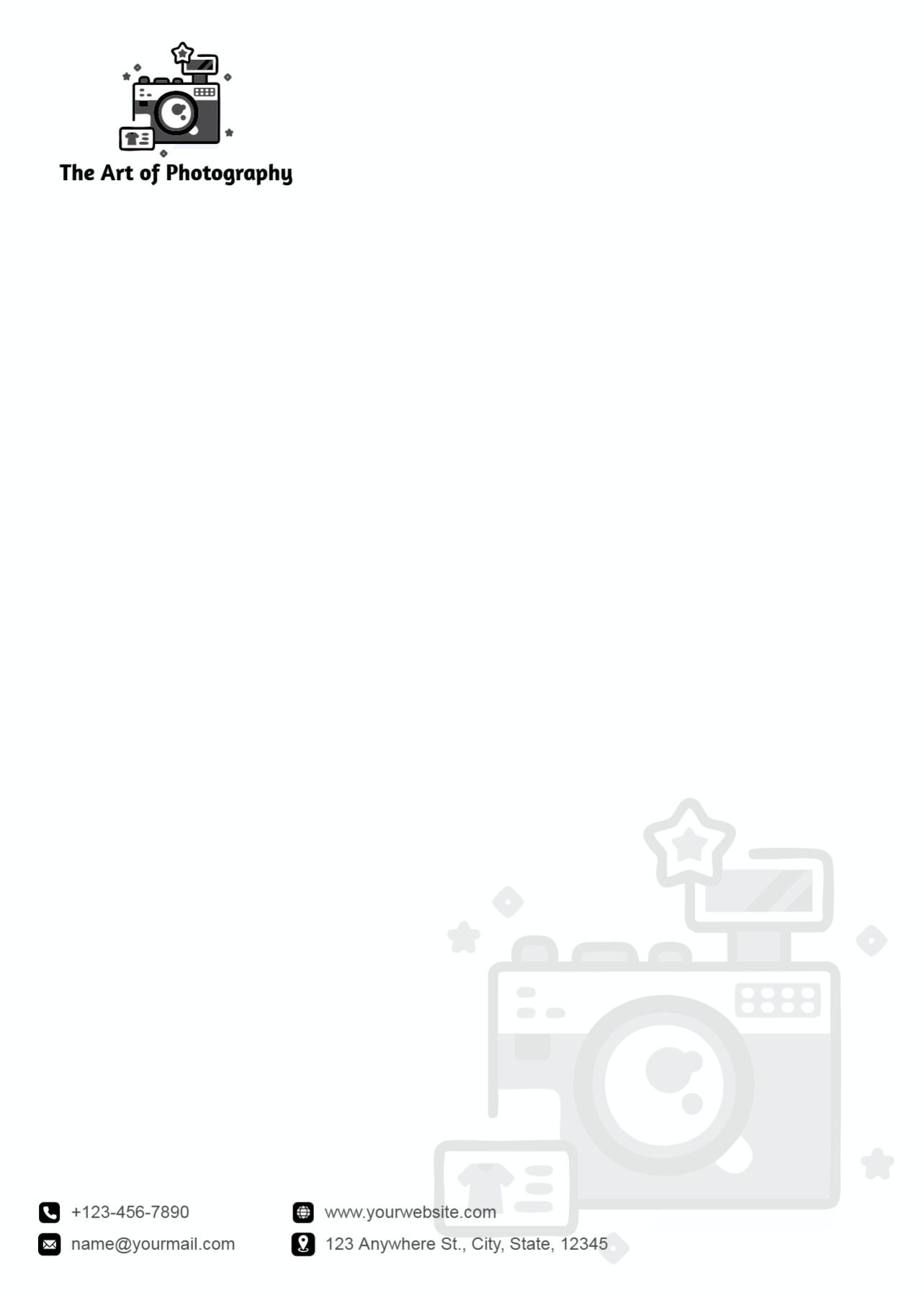 Music Dj Custom Letterhead Printing template preview 19