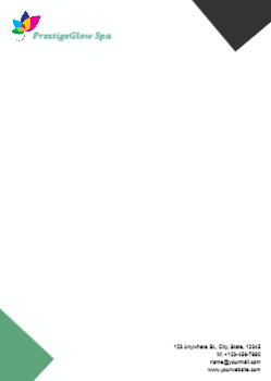 Spa Saloon Custom Letterhead Printing template preview 14