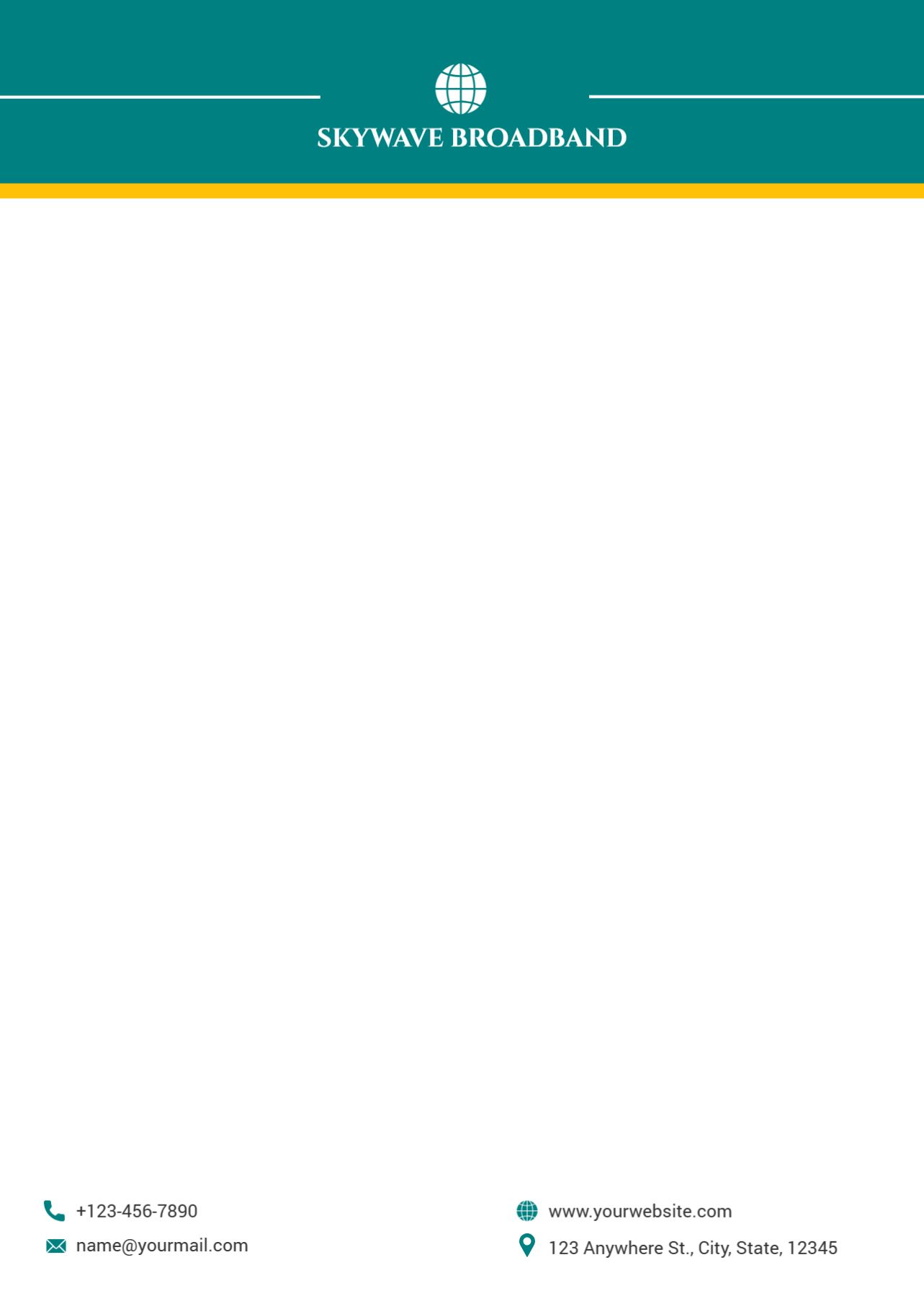 It And Internet Custom Letterhead Printing template preview 25