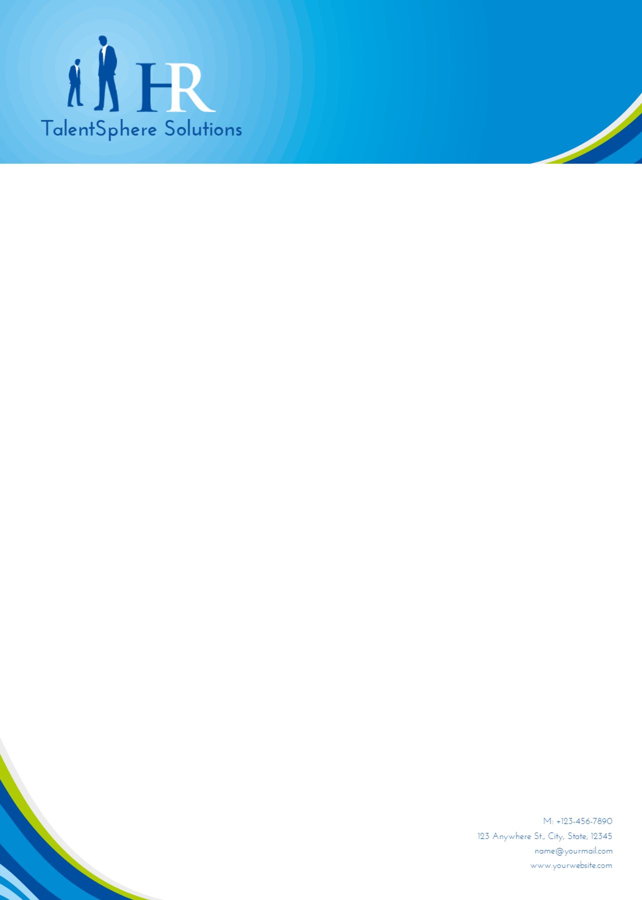 Human Resources Custom Letterhead Printing template preview 22