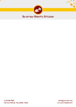 Stay In Touch Custom Letterhead Printing template preview 3