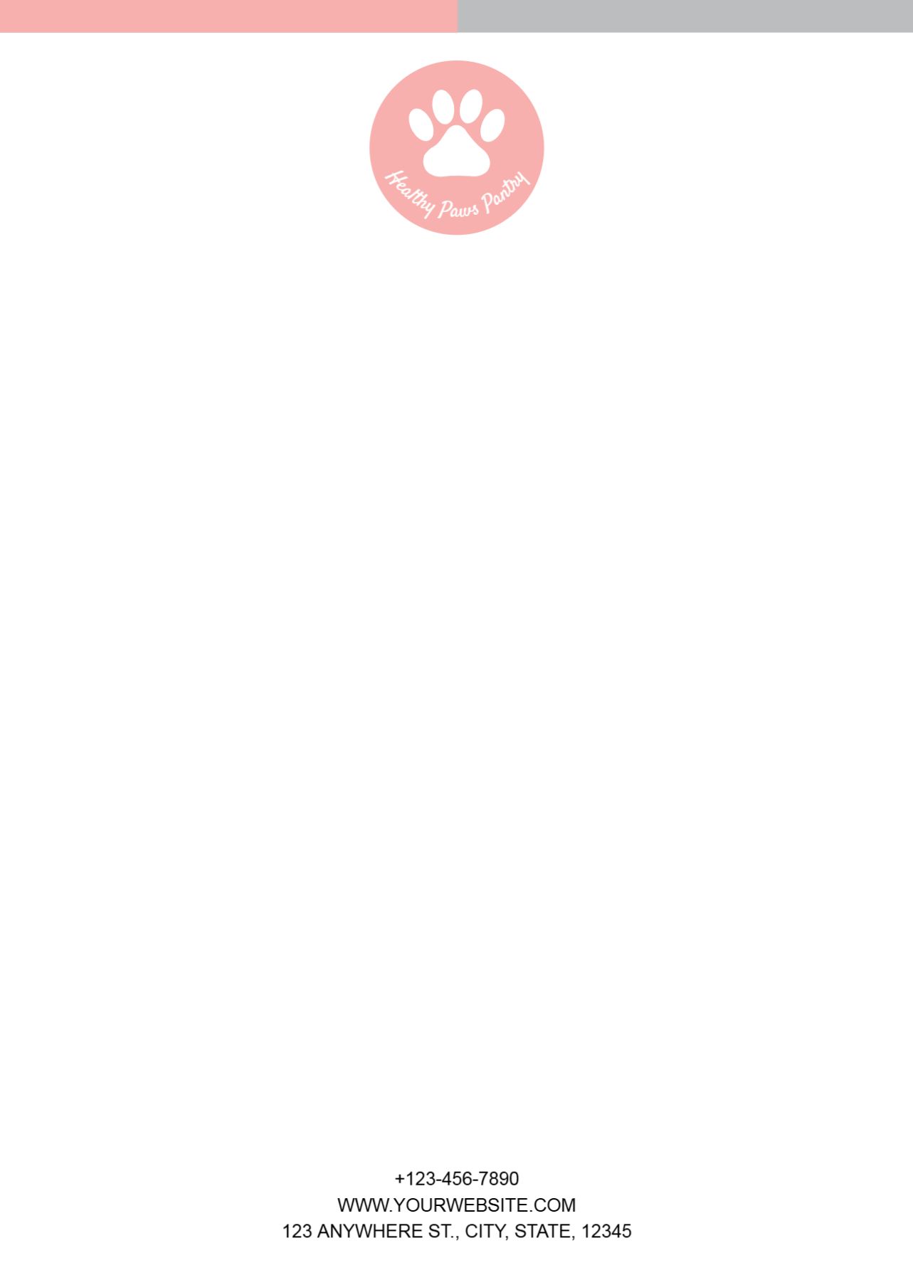 Animal Pets Custom Letterhead Printing template preview 29