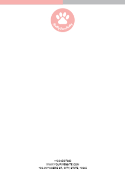 Animal Pets Custom Letterhead Printing template preview 14
