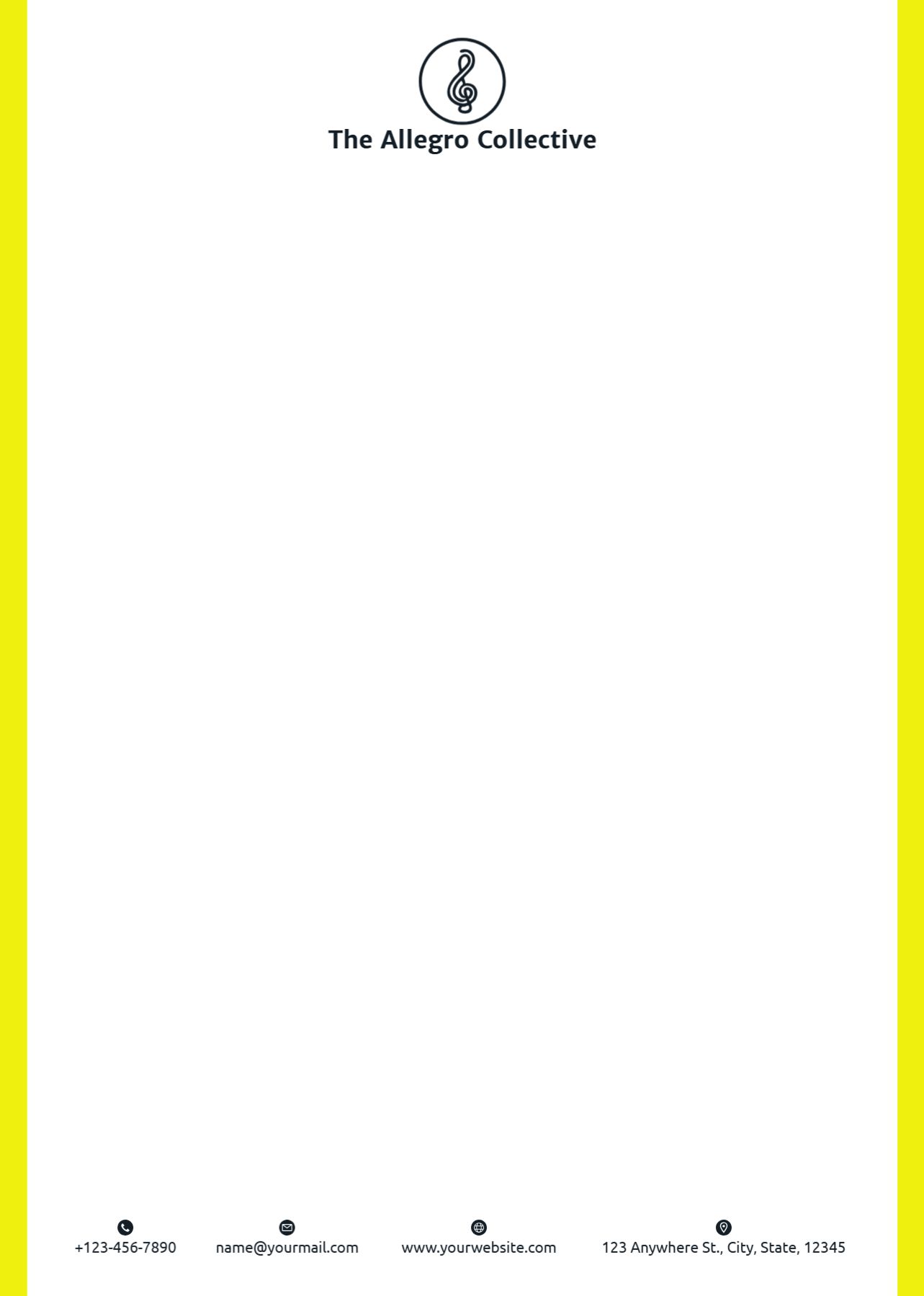 Club Custom Letterhead Printing template preview 23