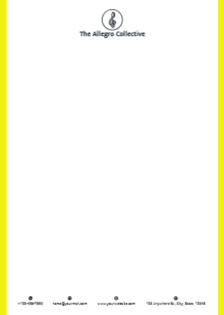 Club Custom Letterhead Printing template preview 8