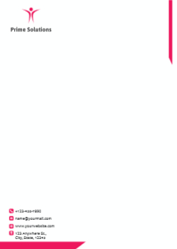 Communication Custom Letterhead Printing template preview 4