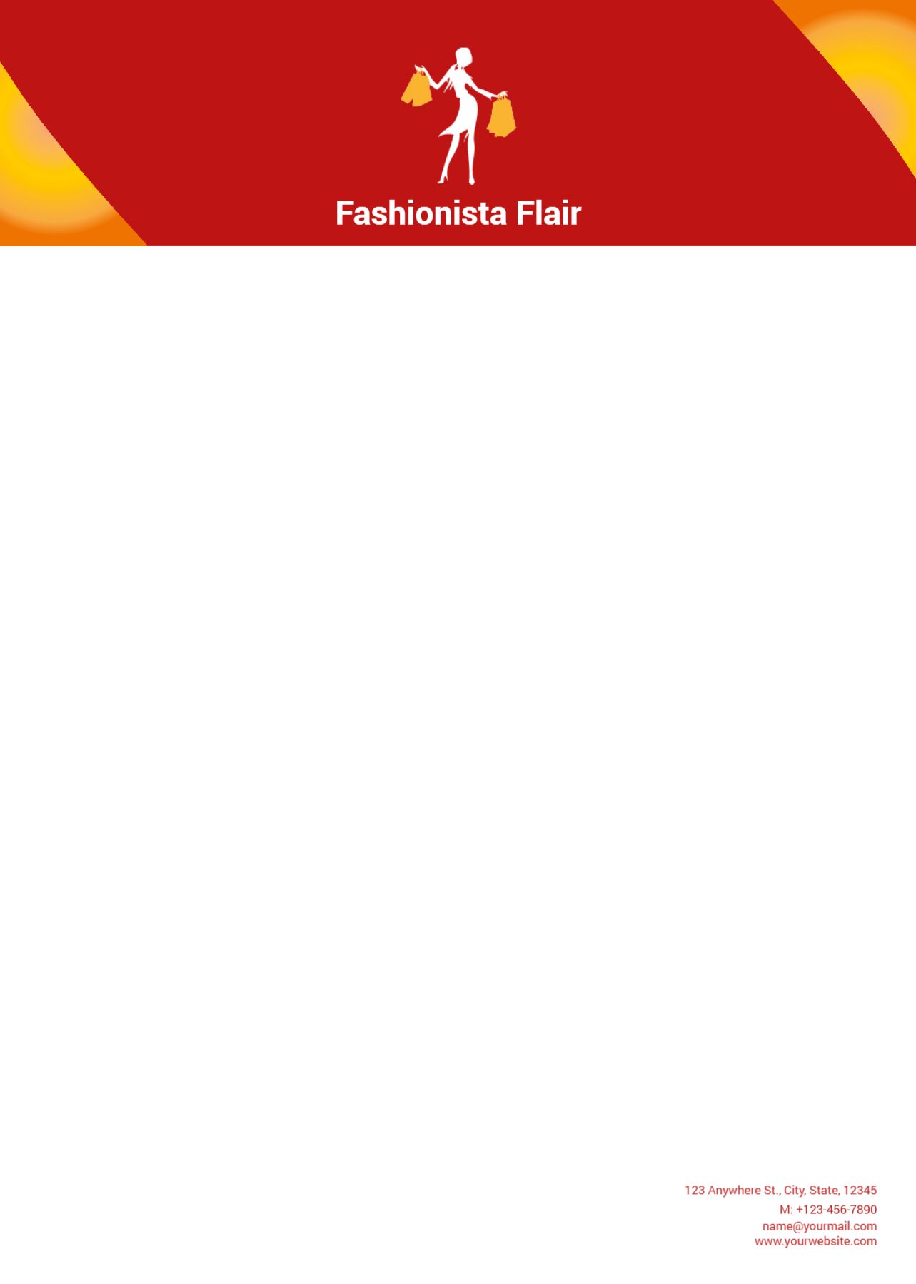 Retail Shop Stores Custom Letterhead Printing template preview 25