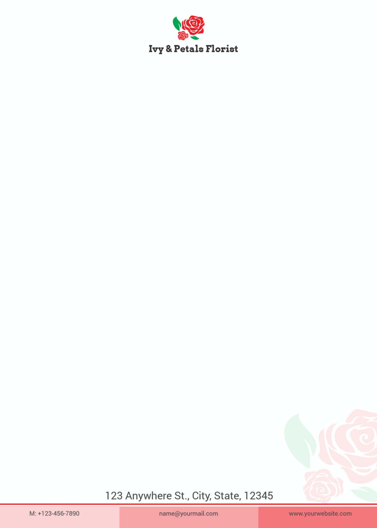 Clean Simple Custom Letterhead Printing template preview 20