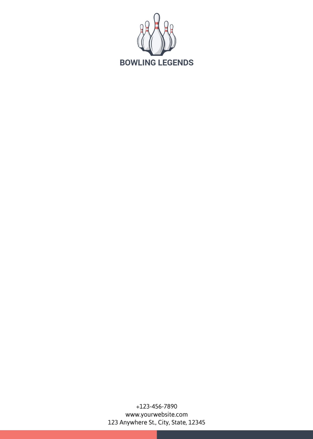 Sport Custom Letterhead Printing template preview 25