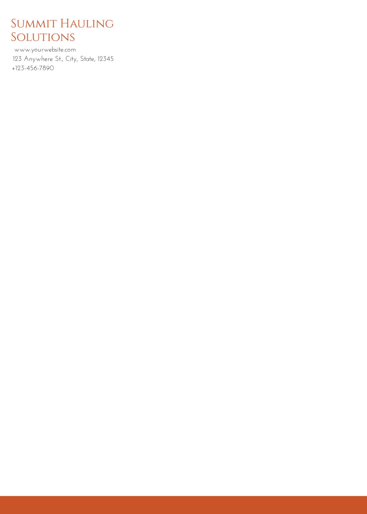 Clean Simple Custom Letterhead Printing template preview 16