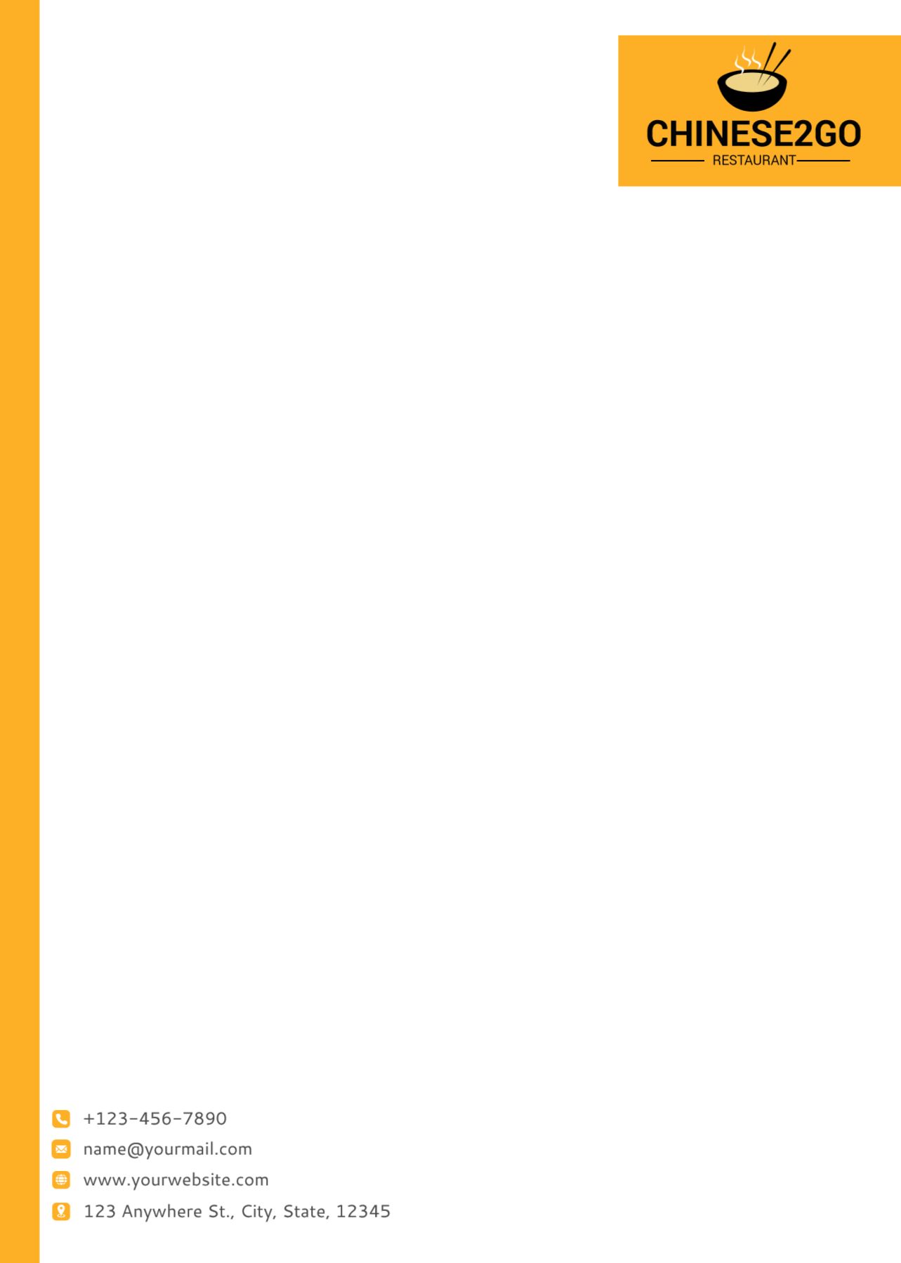 Custom Letterhead Printing template preview 24