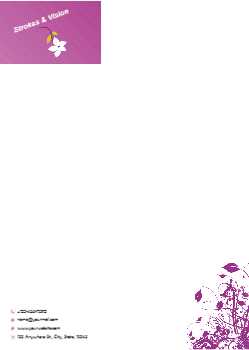 Illustrative Custom Letterhead Printing template preview 9