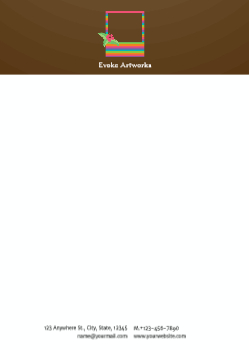 Arts And Photography Custom Letterhead Printing template preview 8