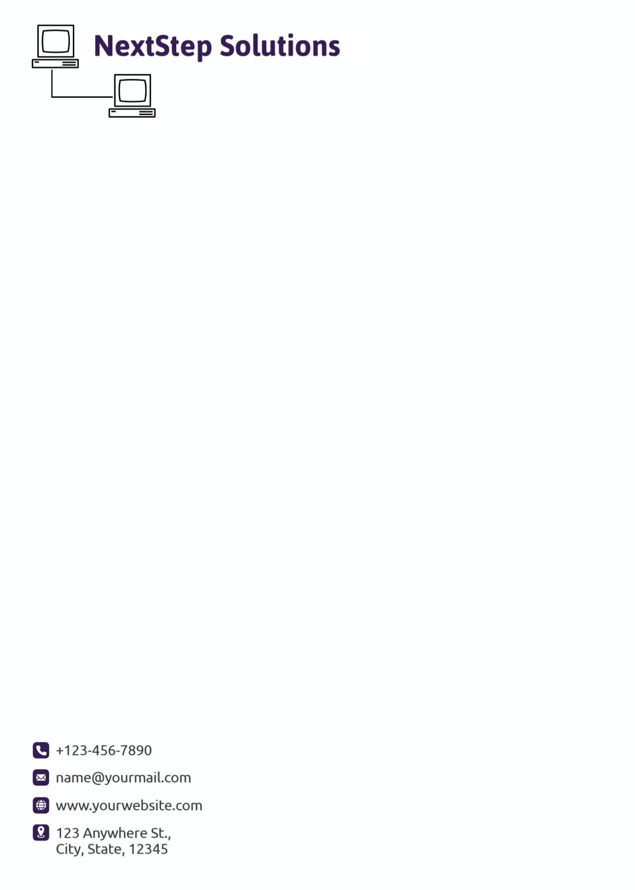 Computer Custom Letterhead Printing template preview 25