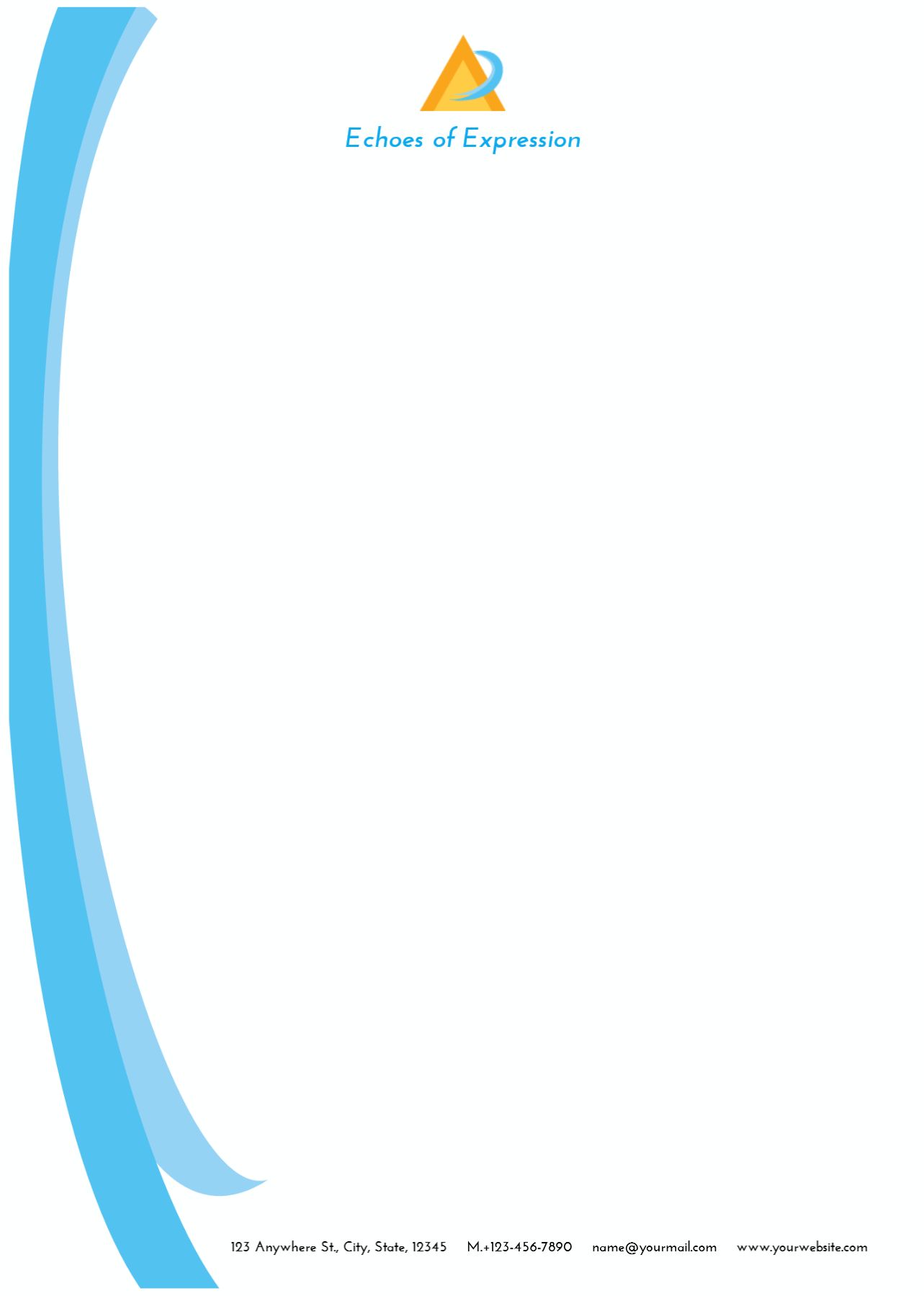 Illustrative Custom Letterhead Printing template preview 22