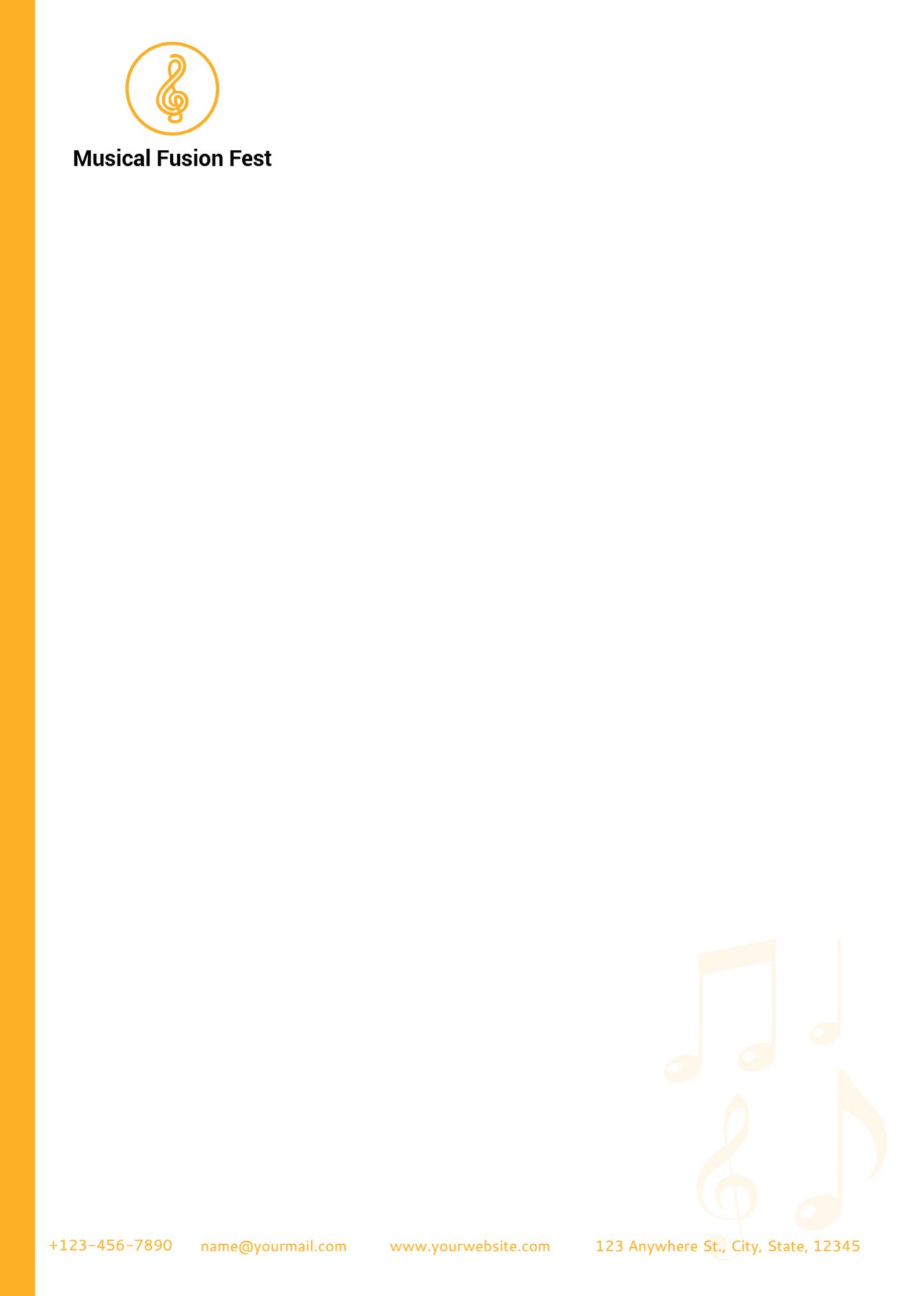 Entertainment Custom Letterhead Printing template preview 23