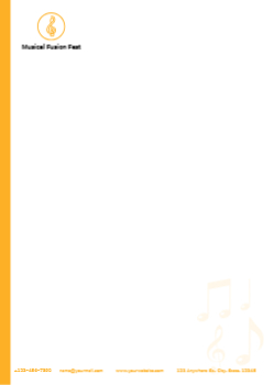 Entertainment Custom Letterhead Printing template preview 8