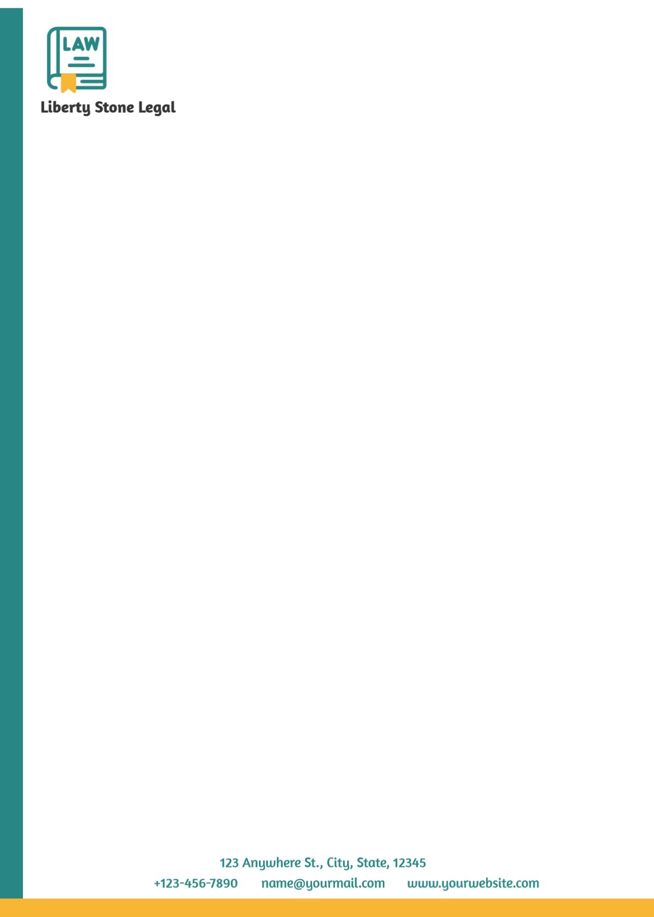 Lawyer Custom Letterhead Printing template preview 17
