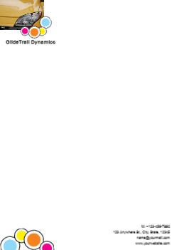 Automobile Custom Letterhead Printing template preview 3