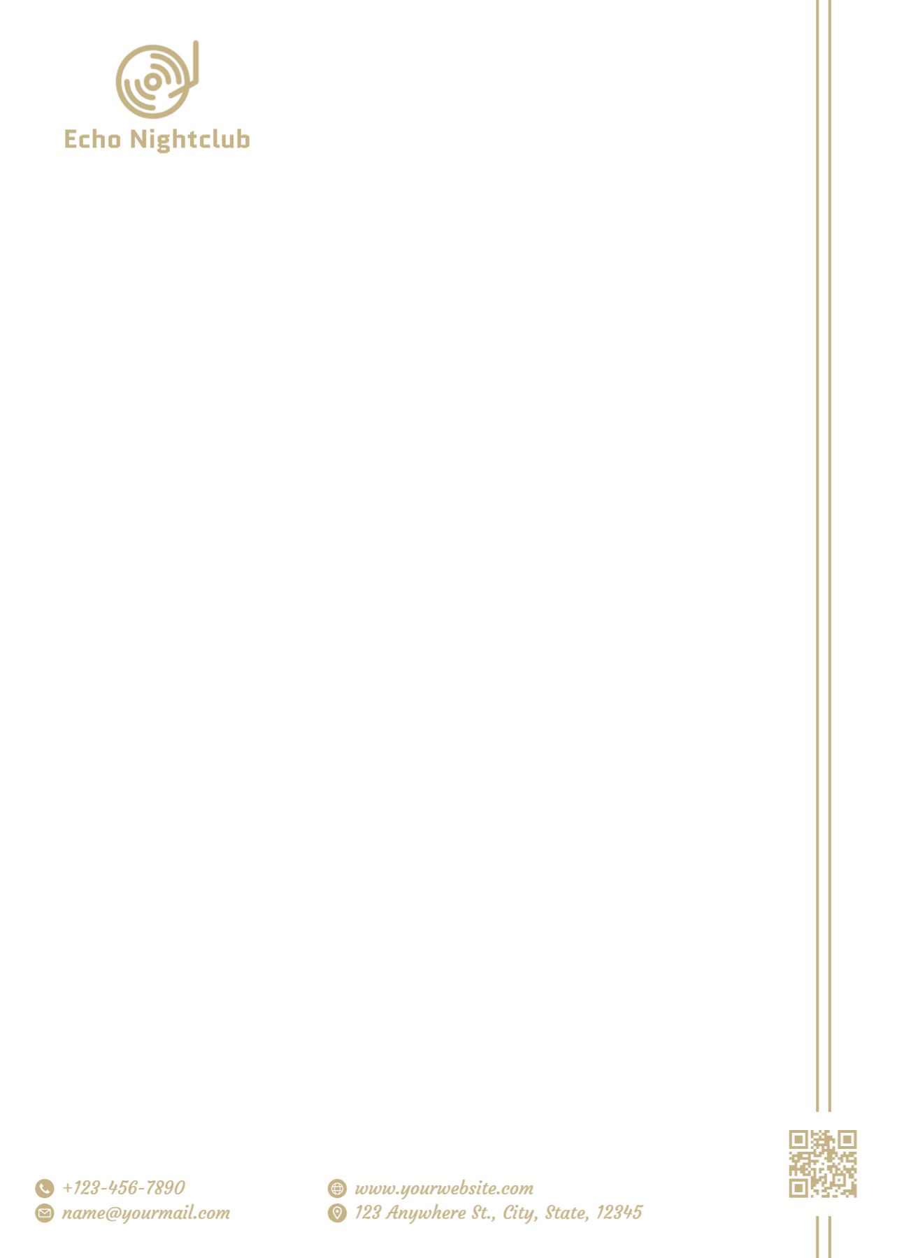 Club Custom Letterhead Printing template preview 25