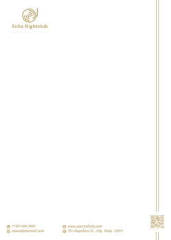 Club Custom Letterhead Printing template preview 10
