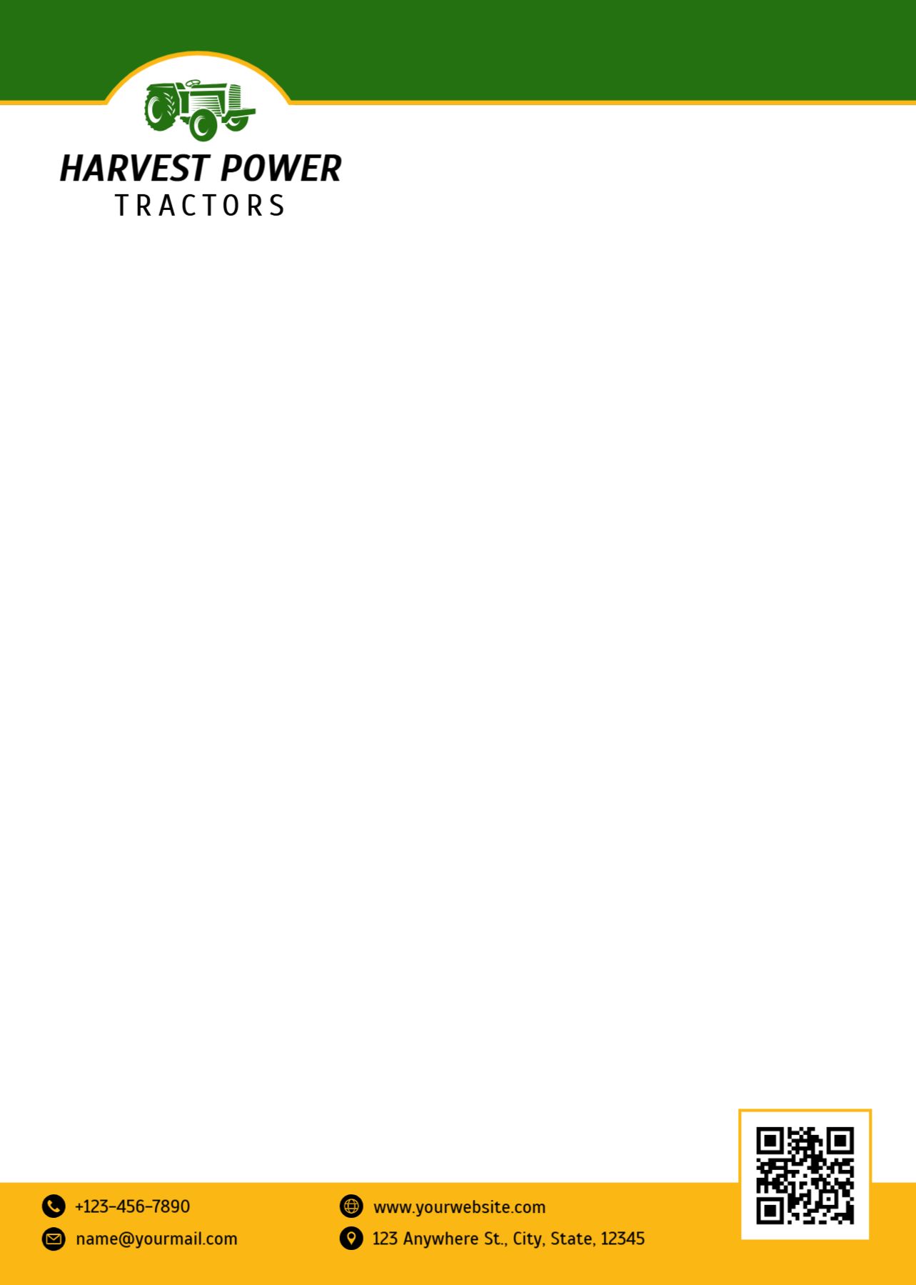 Agriculture Custom Letterhead Printing template preview 18