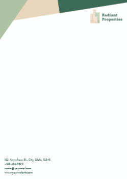 Real Estate Interior Design Custom Letterhead Printing template preview 8