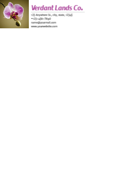 Flowers Custom Letterhead Printing template preview 10