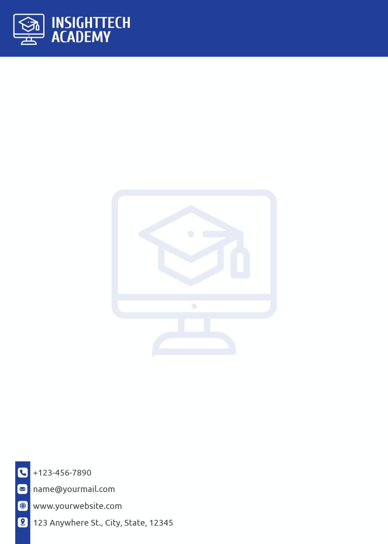 Education And Training Custom Letterhead Printing template preview 28