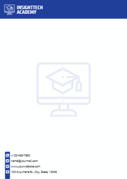 Education And Training Custom Letterhead Printing template preview 13