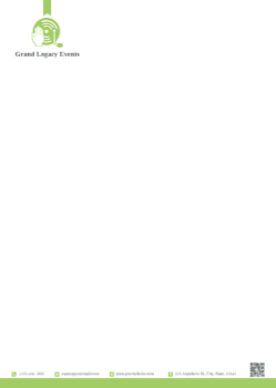 Entertainment Custom Letterhead Printing template preview 5