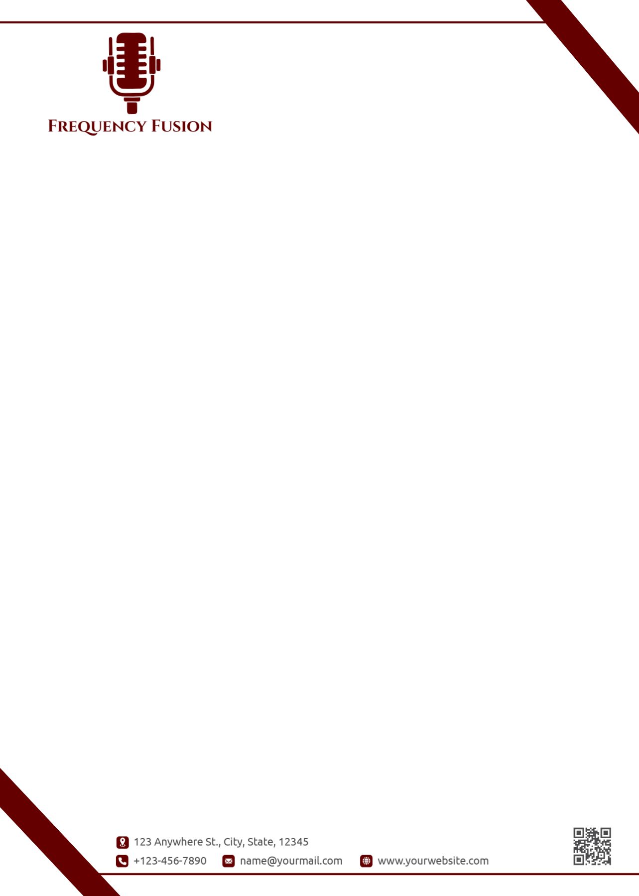Entertainment Custom Letterhead Printing template preview 24