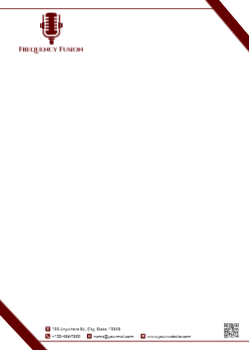 Entertainment Custom Letterhead Printing template preview 9