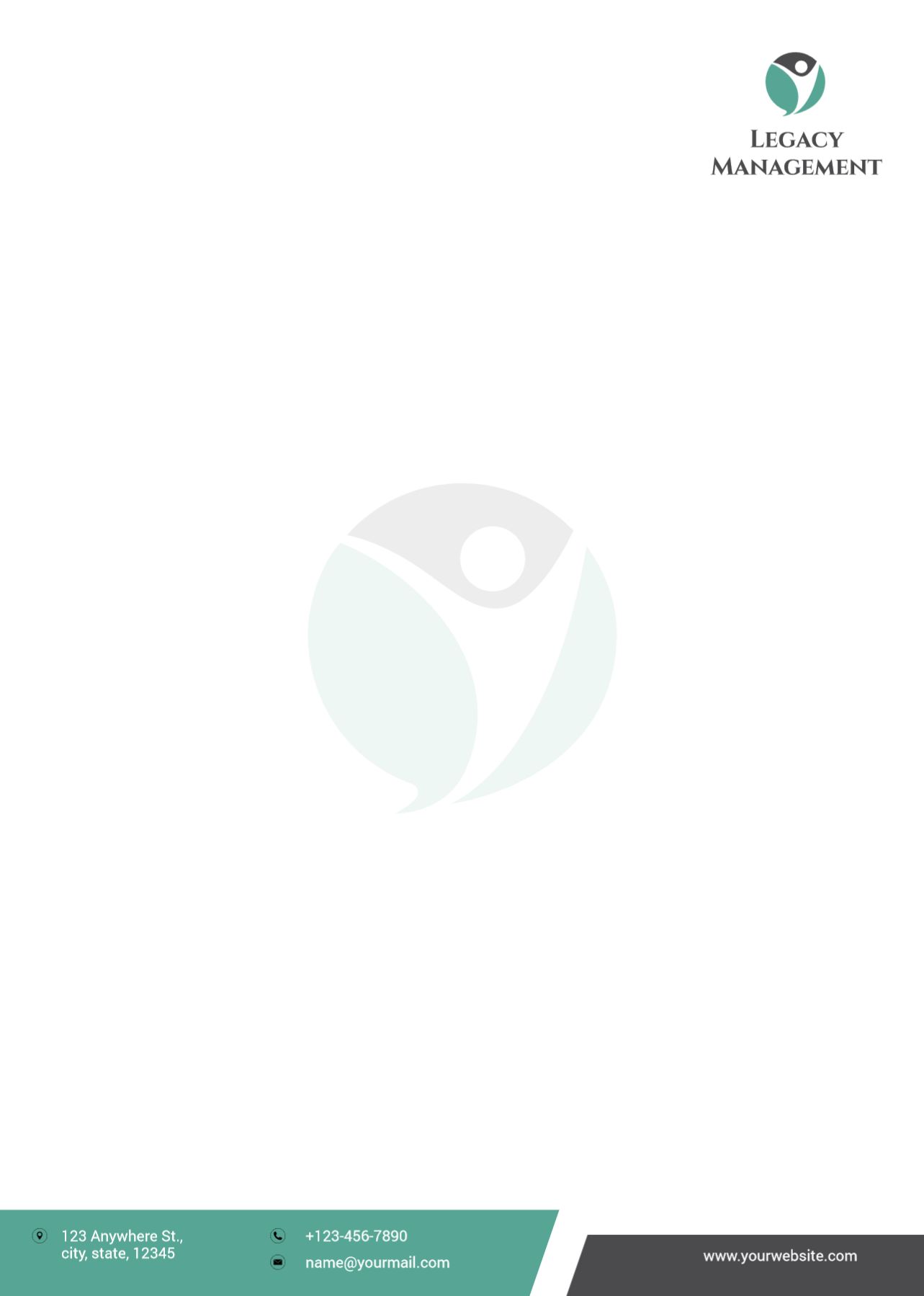 Management Custom Letterhead Printing template preview 28