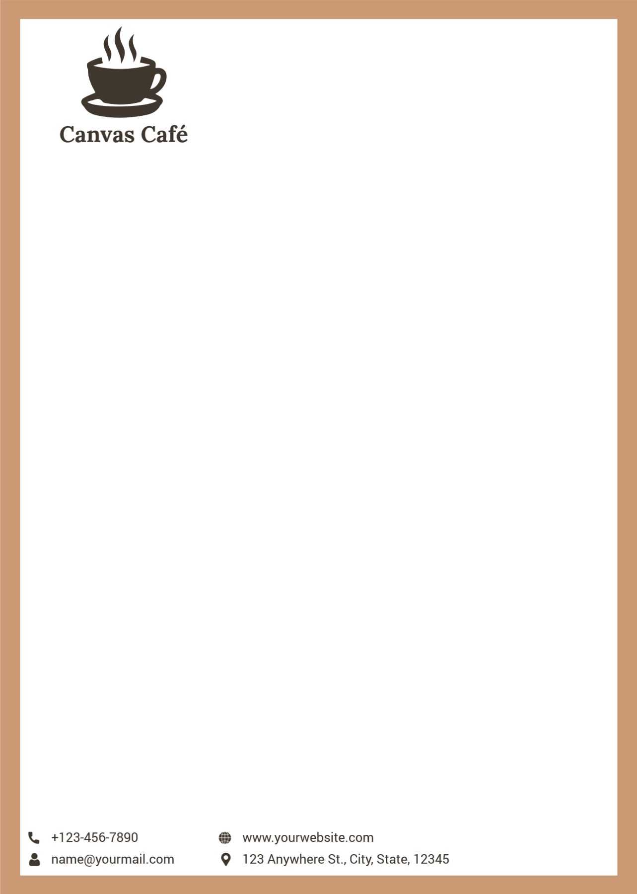 Coffee Bar Custom Letterhead Printing template preview 19