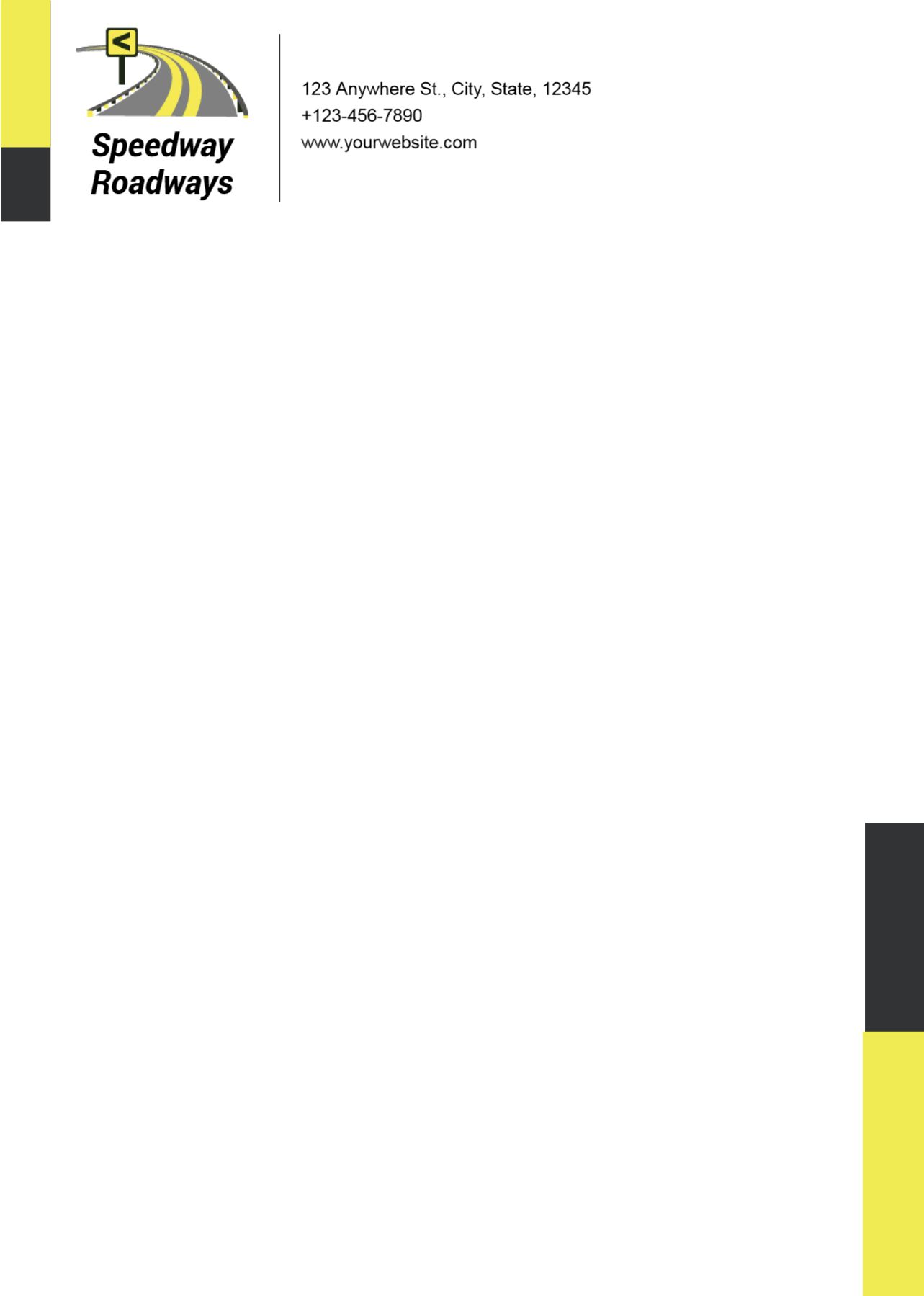 Transportation And Logistics Custom Letterhead Printing template preview 20