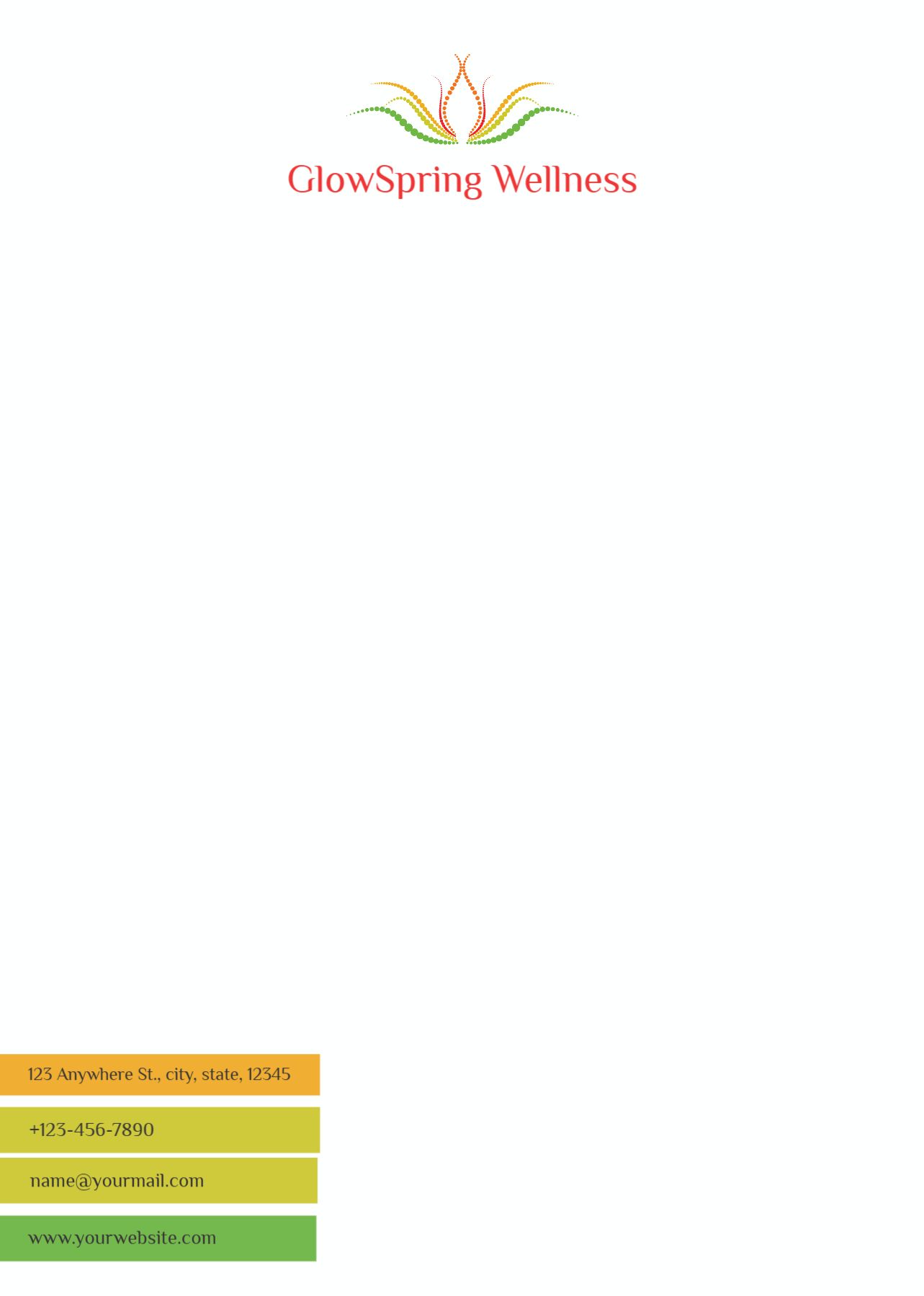 Beauty Custom Letterhead Printing template preview 20