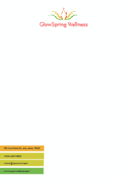 Beauty Custom Letterhead Printing template preview 5