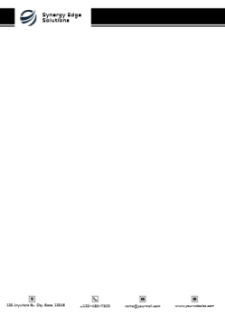 Computer Custom Letterhead Printing template preview 2