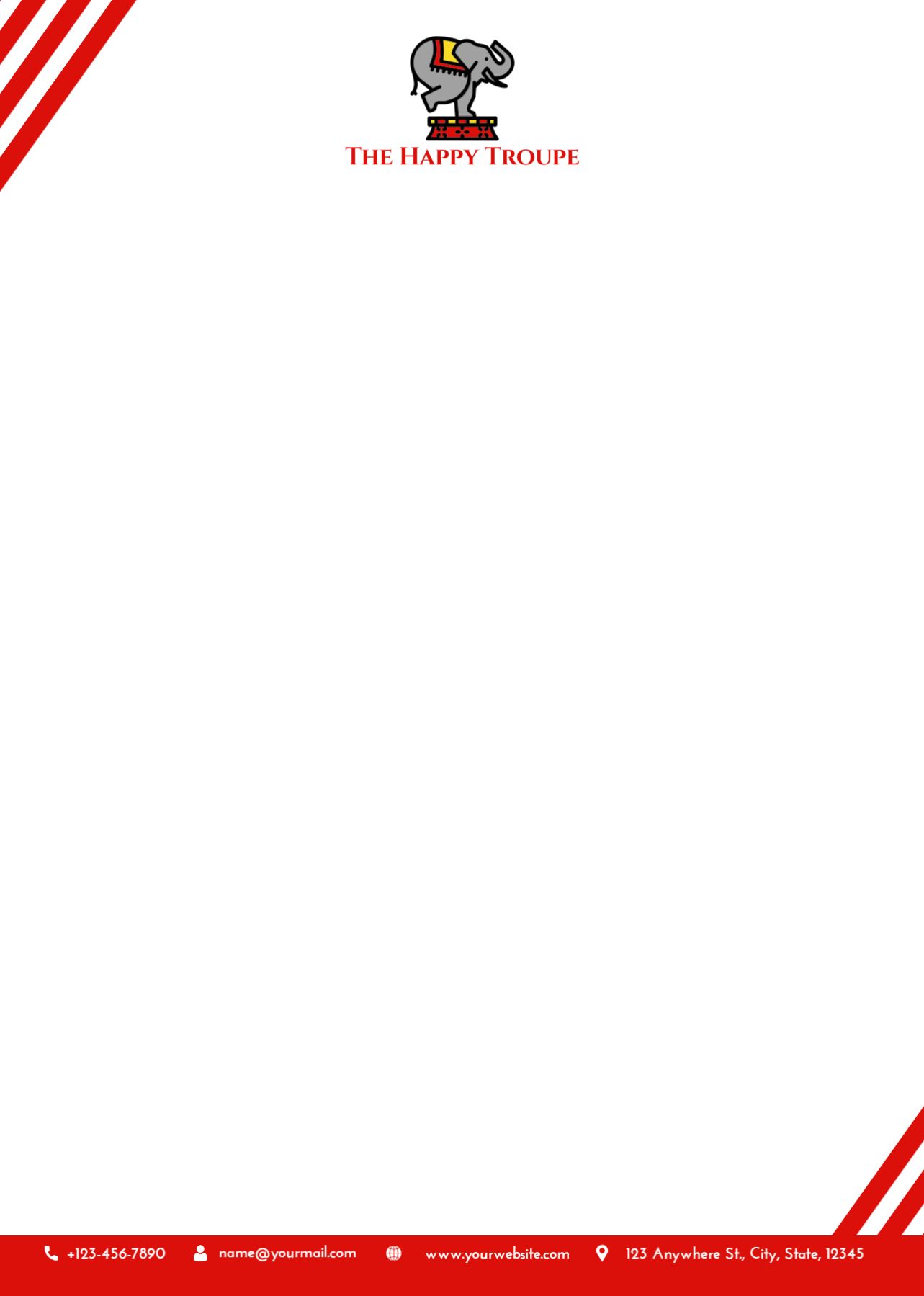 Entertainment Custom Letterhead Printing template preview 28