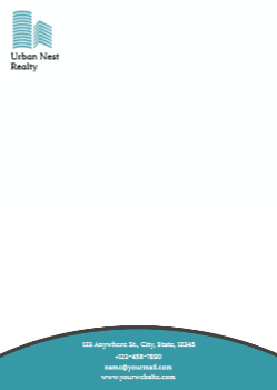 Real Estate Interior Design Custom Letterhead Printing template preview 12