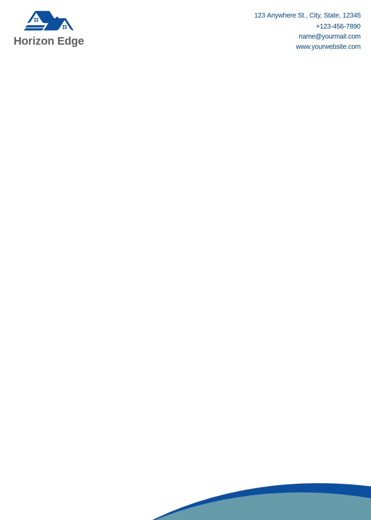 Clean Simple Custom Letterhead Printing template preview 17