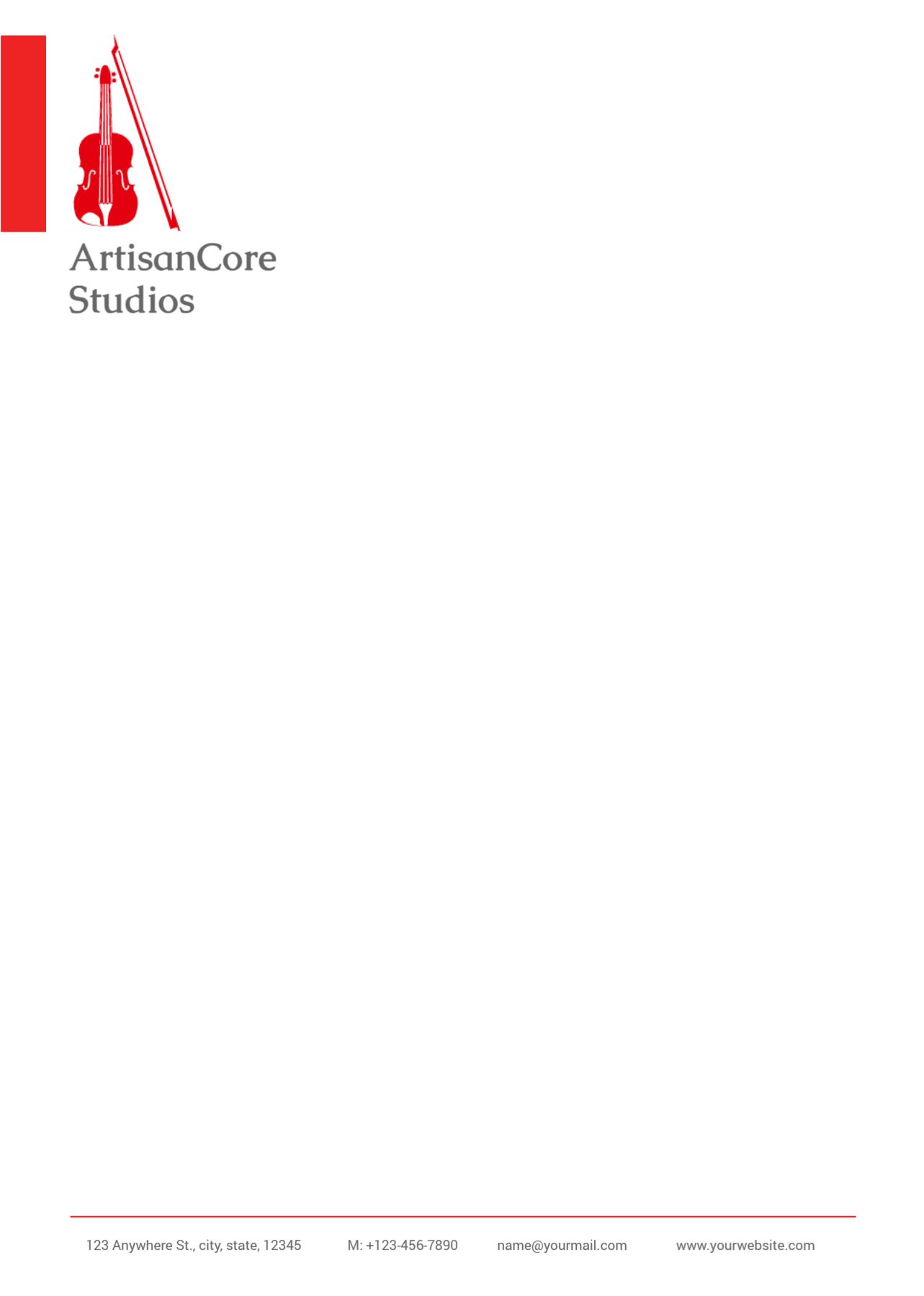 Basic Custom Letterhead Printing template preview 26