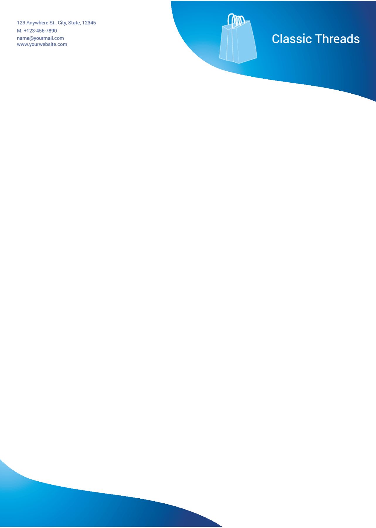 Retail Shop Stores Custom Letterhead Printing template preview 26