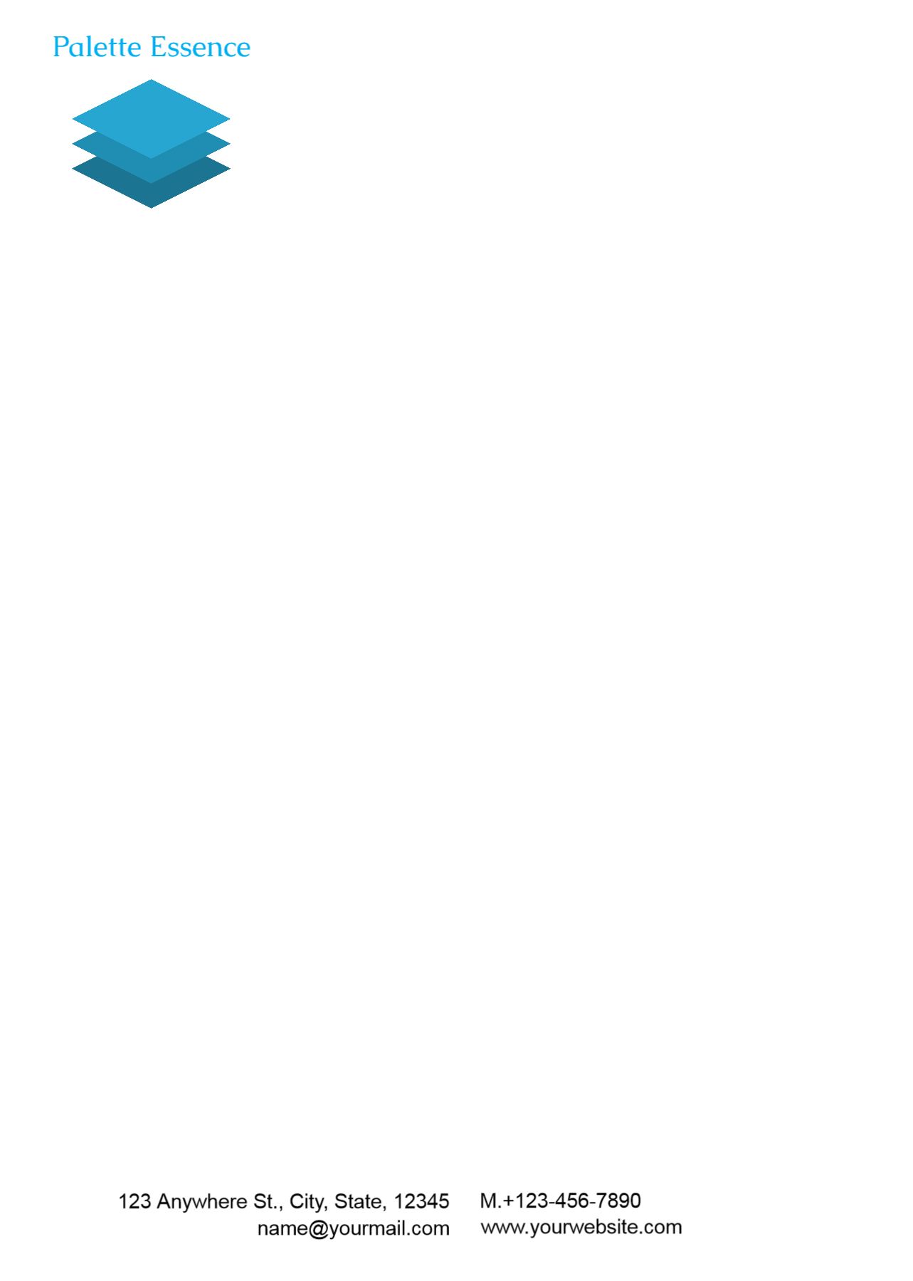 Illustrative Custom Letterhead Printing template preview 23