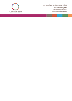 Arts And Photography Custom Letterhead Printing template preview 5